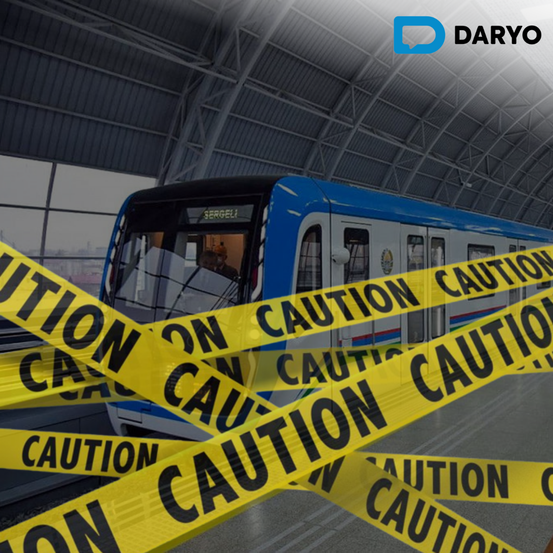 Risky Tashkent metro leap spurs swift response and safety alert: young man's headgear gamble